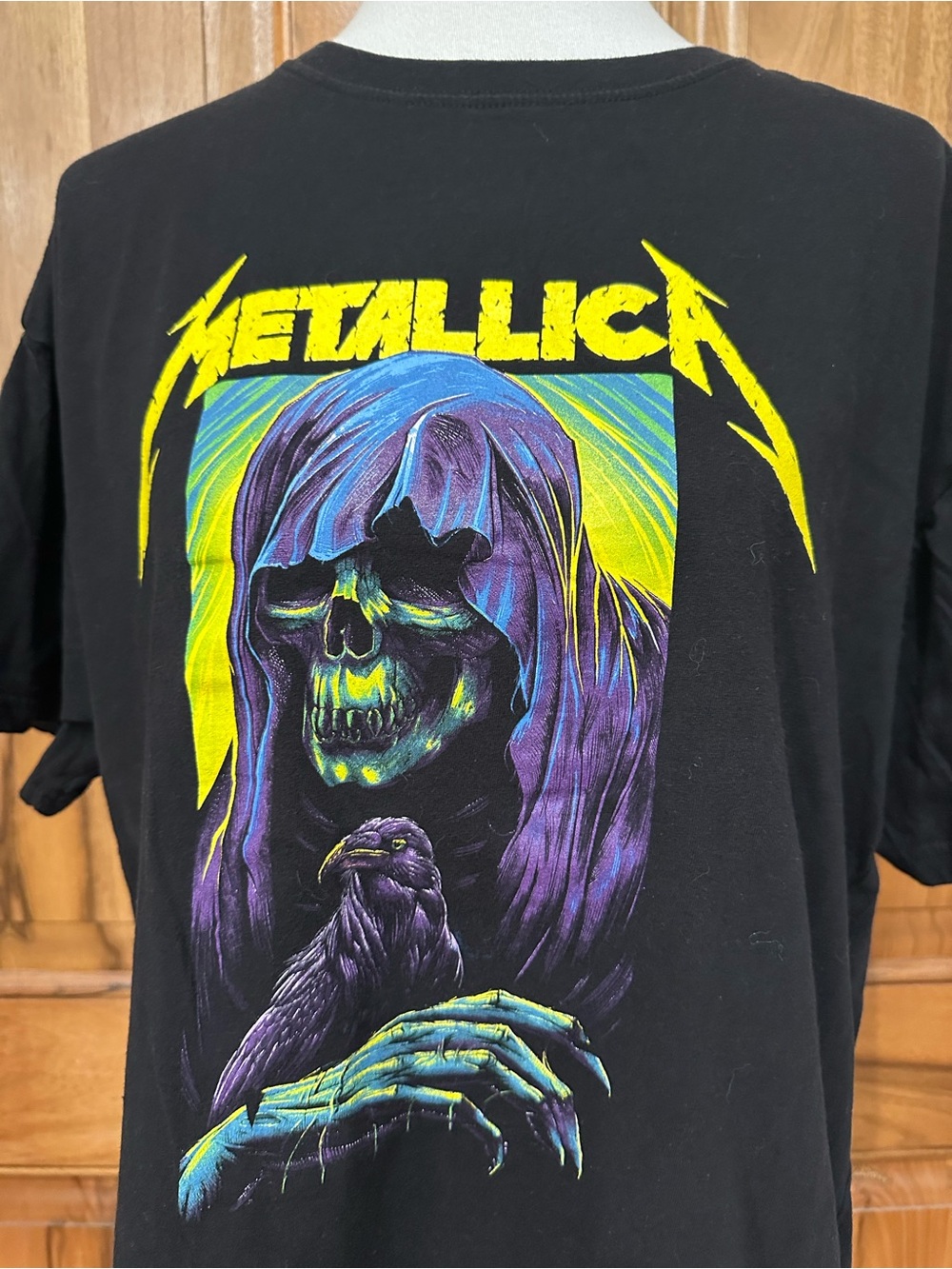 Metallica Reaper Crow T-Shirt EUC M
